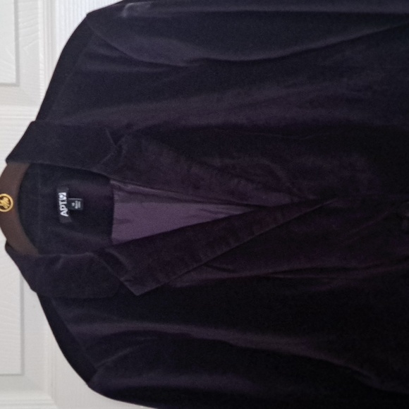 Nwot Purple Velour Blazer - Picture 1 of 5